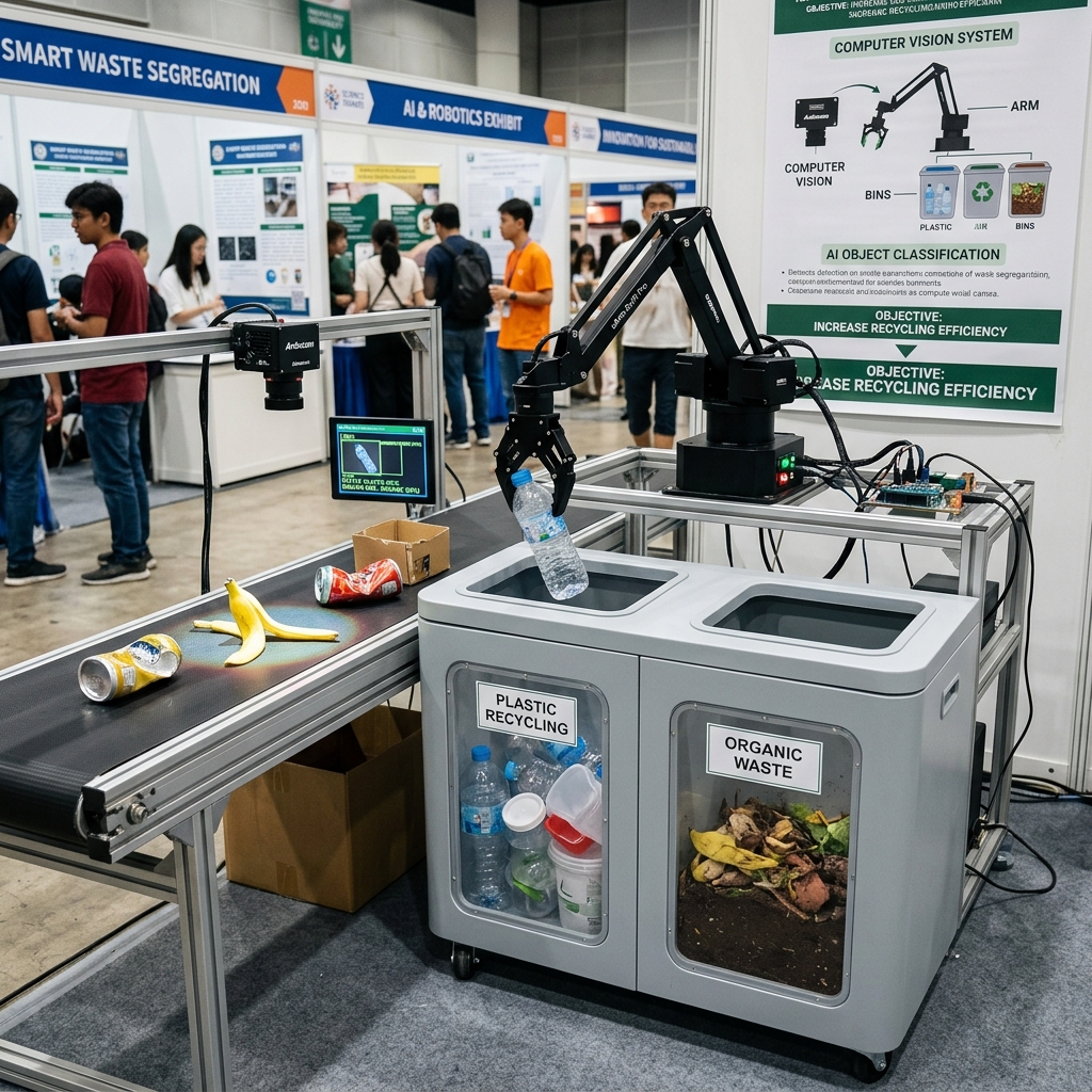 Waste Segregation Robot Using Computer Vision